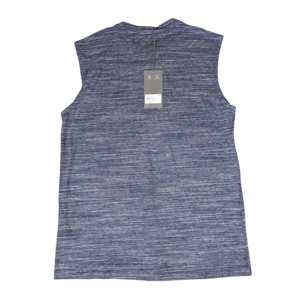 VRST Mens Muscle Tee Sleeveless Shirt Heathered Navy Blue Small NWT - Picture 2 of 9